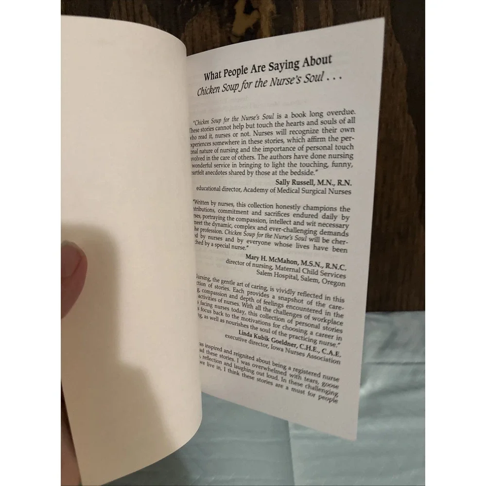 Chicken Soup for the Nurse's Soul: 101 Stories to Celebrate, Honor a - VERY GOOD